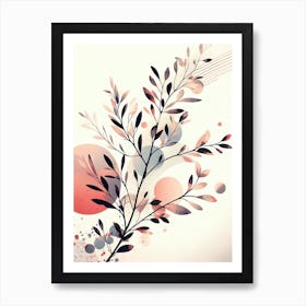 Abstract Plant Painting Art Print