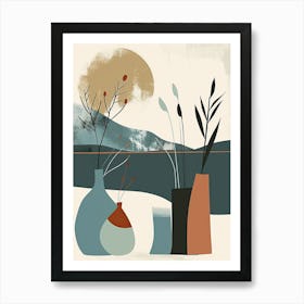 Vases In The Sun, Scandinavian Simplicity Art Print