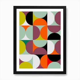 Mid Century Pastel 2 Art Print