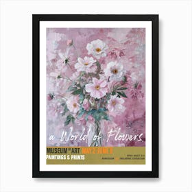 A World Of Flowers, Van Gogh Exhibition Cosmos 2 Art Print