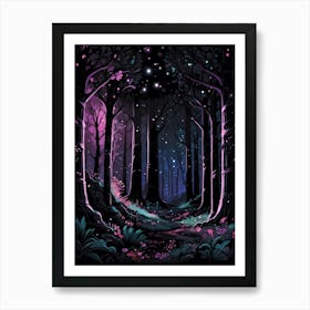 Dark Forest Art Print