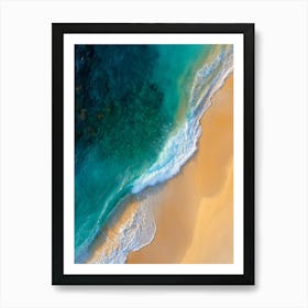 Aerial View Of A Beach 86 Art Print