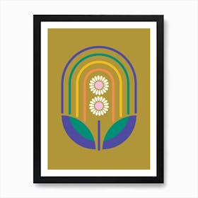 Rainbow Flower Art Print