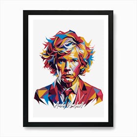 Andy Warhol 2 Portrait WPAP Pop Art Art Print