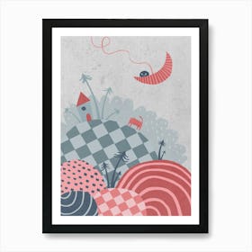 Over The Moon Art Print