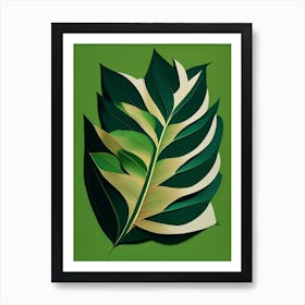 Laurel Leaf Vibrant Inspired Art Print