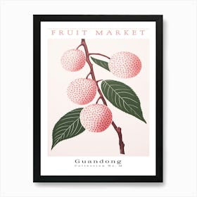 Lychee Fruit Poster Gift Guangdong Market Póster