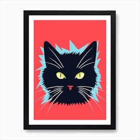 Black Cat 5 Art Print