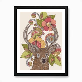 Deer Head Art Print