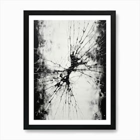 Resilience Abstract Black And White 2 Art Print