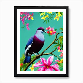 Pigeon Tropical bird Art Print