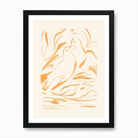 Minimalist Birds 4 Art Print