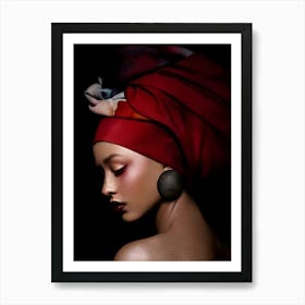 Portrait Of African Woman 4 Art Print