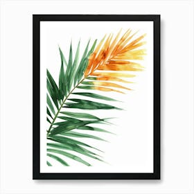 Watercolor Palm Leaf Art Print