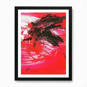 Abstract In Red And Black 2 Poster