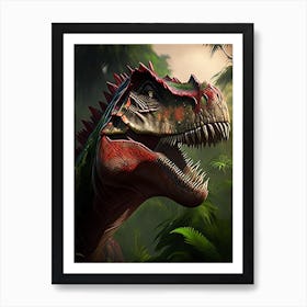 Nigersaurus 1 Illustration Dinosaur Art Print