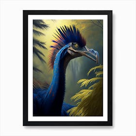 Therizinosaurus 1 Illustration Dinosaur Art Print