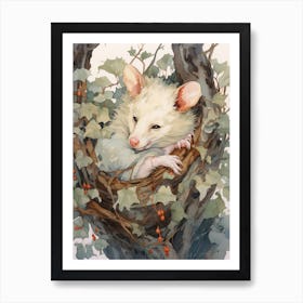 A Realistic And Atmospheric Watercolour Fantasy Character 5 Art Print