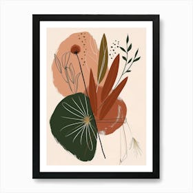 Abstract Floral Canvas Print 2 Art Print