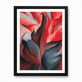 Georgia O'Keeffe - The Red Maple at Lake George Art Print