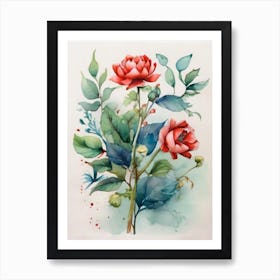 Red Roses 3 Art Print