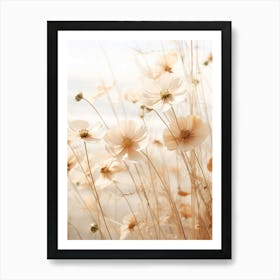 Boho Dried Flowers Cosmos 1 Art Print