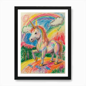 Rainbow Unicorn 5 Art Print