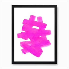 Superwatercolor Pink Art Print