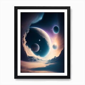 Planets In Space Art Print