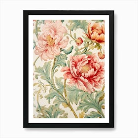 Floral Wallpaper 180 Art Print