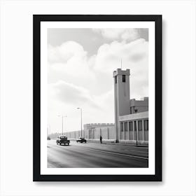 Casablanca, Morocco, Photography In Black And White 4 Art Print