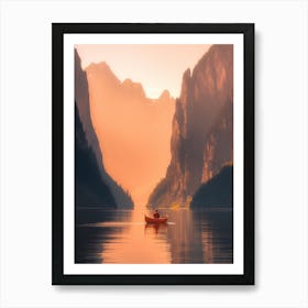 Sunset In The Mountains 14 Art Print