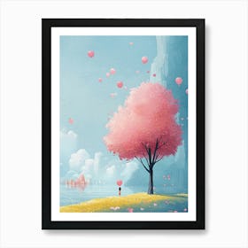 Pink Tree Art Print