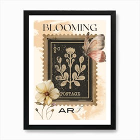 BloOming Postage Art Print