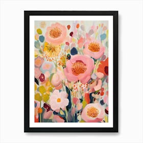 Pink Poppies Art Print