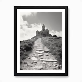 Gozo, Malta, Black And White Photography 1 Art Print