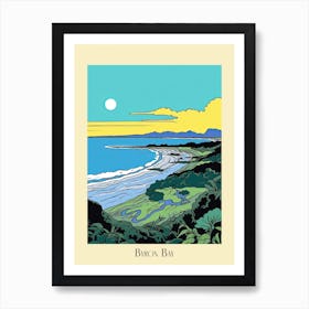 Poster Of Minimal Design Style Of Byron Bay, Australia 3 Art Print