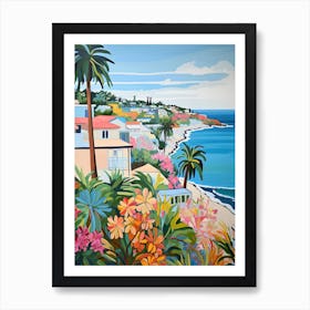 Laguna Beach, California, Matisse And Rousseau Style 1 Art Print