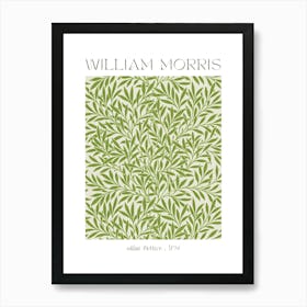 William Morris WILLOW Pattern 1874 HD Remastered Feature Wall Poster Print from British Textile Fabric Artist Art Print