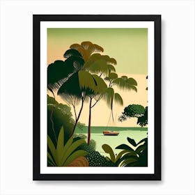 Phu Quoc Island Vietnam Rousseau Inspired Tropical Destination Art Print