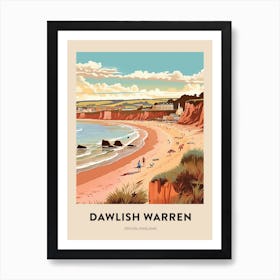 Devon Vintage Travel Poster Dawlish Warren 2 Art Print