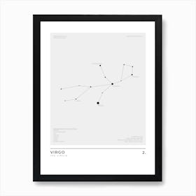 Virgo Sign Constellation Zodiac Art Print