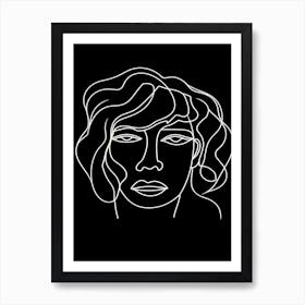 Portrait Line Art 1 Art Print