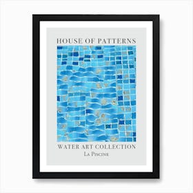 House Of Patterns La Piscine Water 4 Art Print