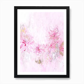 Pink Flower Painting Art Print