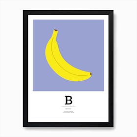 The Food Alphabet – B Art Print
