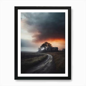 Dark Stormy Sky Art Print