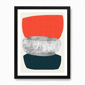 Colorful abstract shapes 37 Art Print