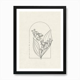 Lily Of The Valley Flower Art Print