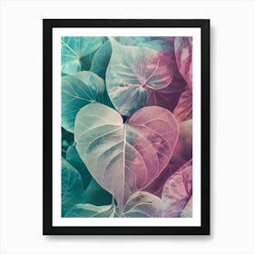 Heart Shaped Leaves 1 Art Print